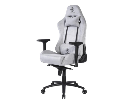 Fotel gamingowy Deltaco GAM-121-LG Alcantara Jasnoszary